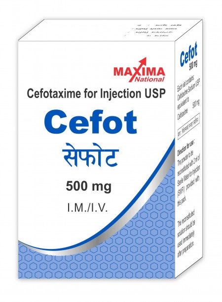Cefotaxime Sodium 1 gm Dry Powder for Injection